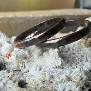 1 Handcrafted Pure Copper Stacking Ring - Elegant Dainty Design for Simple Joyful Jewelry