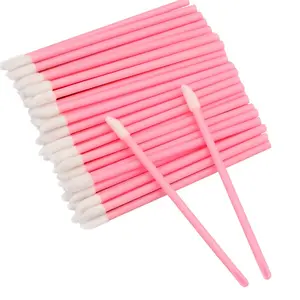 100PCS Lip Gloss Applicators, Disposable Lip Brushes Lip Gloss Applicators Lipstick Gloss Wands Applicator Perfect Makeup Tool Kits (Baby Pink) springtok