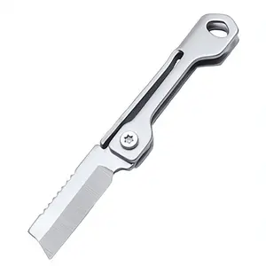 Portable Pocket Knife Mini Stainless Steel Folding Blade, Durable Multi-Functional for DIY Projects & Outdoor Emergencies, Portable Multipurpose Knives, Emergency Tool