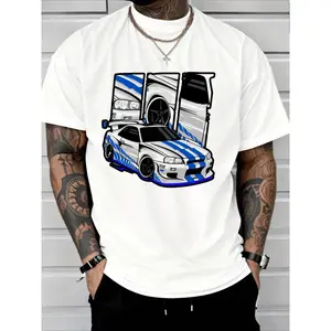 Street Racing Car Graphic T - Shirt for Automotive Enthusiasts and Gearheads