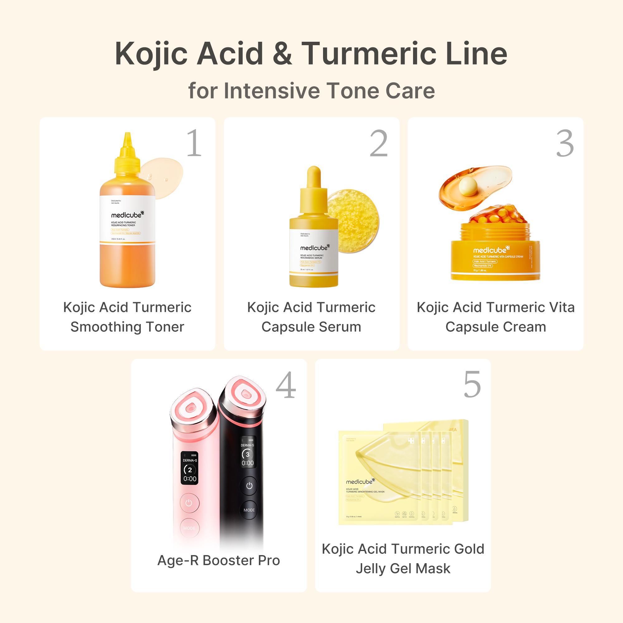 [medicube] Kojic Acid Turmeric Vita Capsule Cream for Uneven Skin Tone | Tone Renewal & Radiance Care for troubled skin | Turmeric, Kojic, Vitamin C | Korean Skin Care 1.86 oz