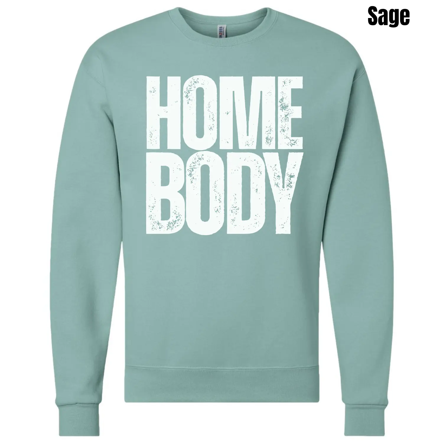 Stacked Homebody White Sweatshirt 'NLB'
