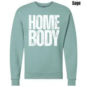 Stacked Homebody White Sweatshirt 'NLB'