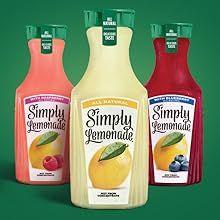 Simply Lemonade with Strawberry, 52 Fl Oz Bottle