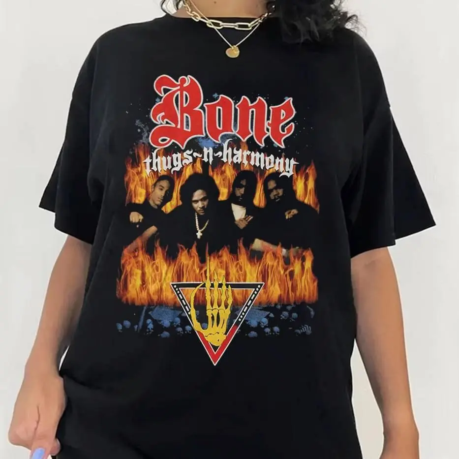 BONE THUGS-N-HARMONY Look into my Eyes Slim-Fit T-Shirt Black All Size HGC20706