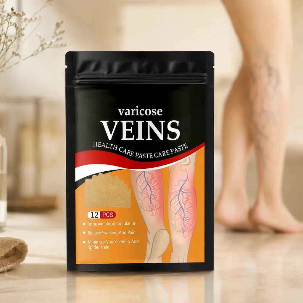 Herbal Therapy Patch for Leg & Foot Care - Cold Compress Relief for Varicose Veins, Blood Clots, Swelling - Beauty & Personal Care Skin Solution, Herbal Care