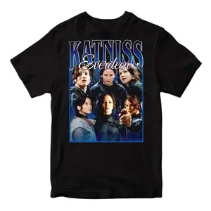 Katniss Everdeen – Jennifer Lawrence T-Shirt – The Hunger Games Iconic Character Tee