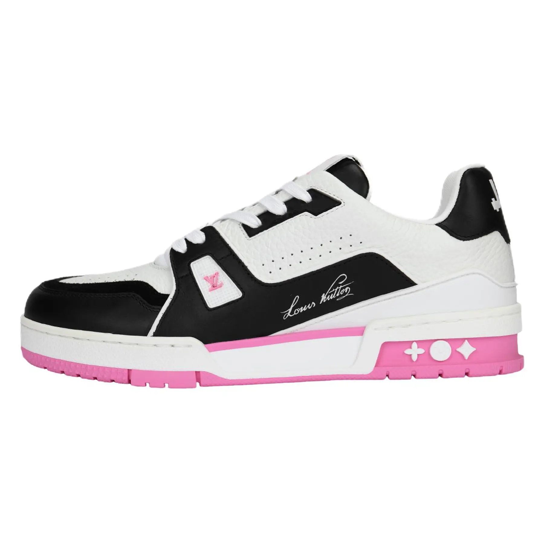 LOUIS VUITTON Men's Closed Leather Low-Top Lace-Up Round-Toe Casual Trainers - Trending House White Official Footwear, Maison Mihara Verifiable with Global Authentication Credentials