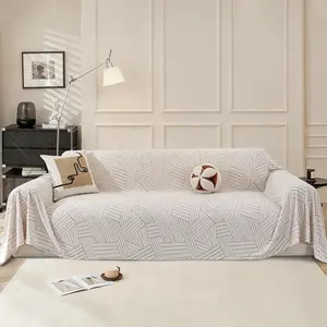 Couch Cover for Dogs, Washable Sofa Covers for Pets, Loveseat Cover for 2 Cushion Sectional Sofa, Dog Furniture Protector, 78"x102", Beige
