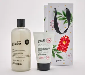 philosophy graceful shower gel 16oz & hand cream 4oz w/ gift bag philosophy graceful shower gel 16oz & hand cream 4oz w/ gift bag