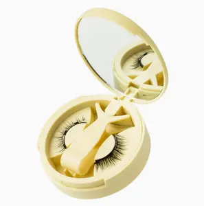 LashVibe Magnetic Eyelashes Kit, Glue-Free False Lashes for Summer Festival, Manga Lashes with Mirror Case, Reusable Natural Wispy Eyelashes, 1-Second Fast Application Portable Organizer for On-the-Go Daily Travel