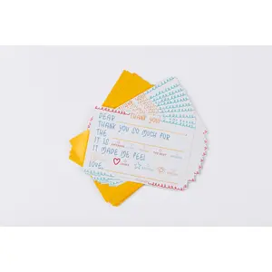 Kids Thank You Notecard Set - 10 Coordinating Envelopes & Cards for Teaching Gratitude - Made in USA - Fun & Thoughtful Way to Say Thanks