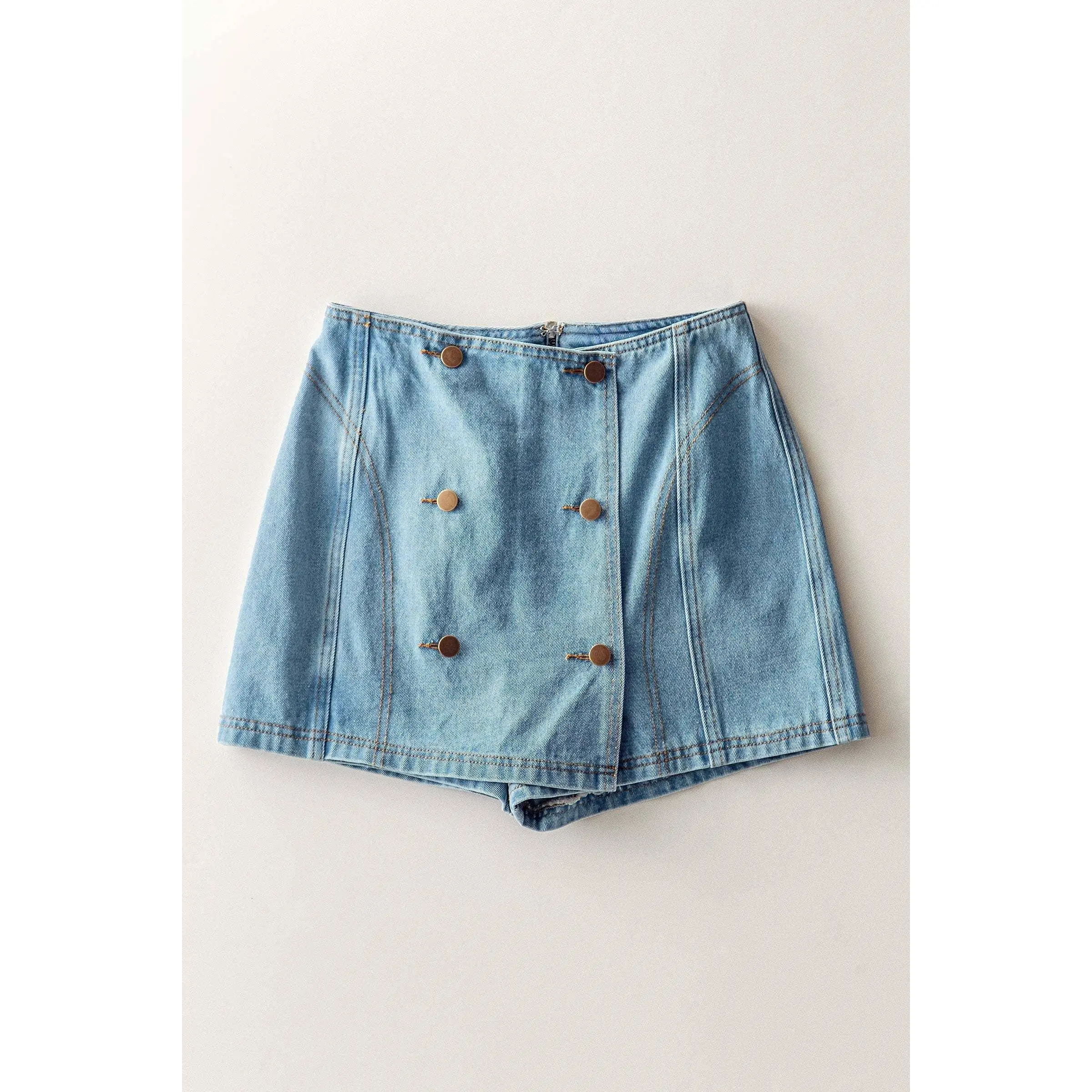 Retro Denim Skort