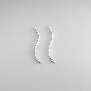 20 Pieces 925 Sterling Silver S-Shaped Bar for DIY Jewelry Making