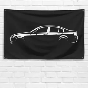 Unbranded & Handmade Car Flag for 2006 E90 325i Vehicle, 3x5 ft Polyester Fabric Single-Sided Banner with Vibrant Print, Decoration for Garage Wall & Room Decorations, Birthday Gift, Yard Sign Banner