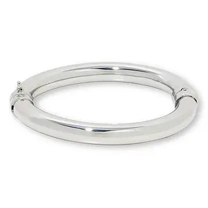 Bellezza Bronze 10mm Tube Hinged Bangle Bracelet