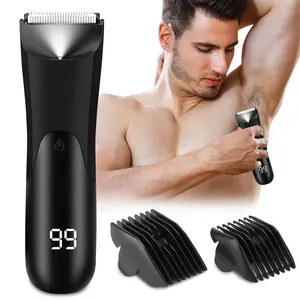 Male and female groin and body hair trimmer, Cordless trimmer, men's electric hair clipper, ceramic blade shaver, used for underarm leg and chest hair shaver, father plot gift, Christmas gift