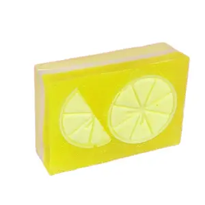 Handmade Soap - Lemon Cookie Bar with Goat Milk & Shea Butter, Moisturizing Body Care, Organic, Cute Handcrafted Soap