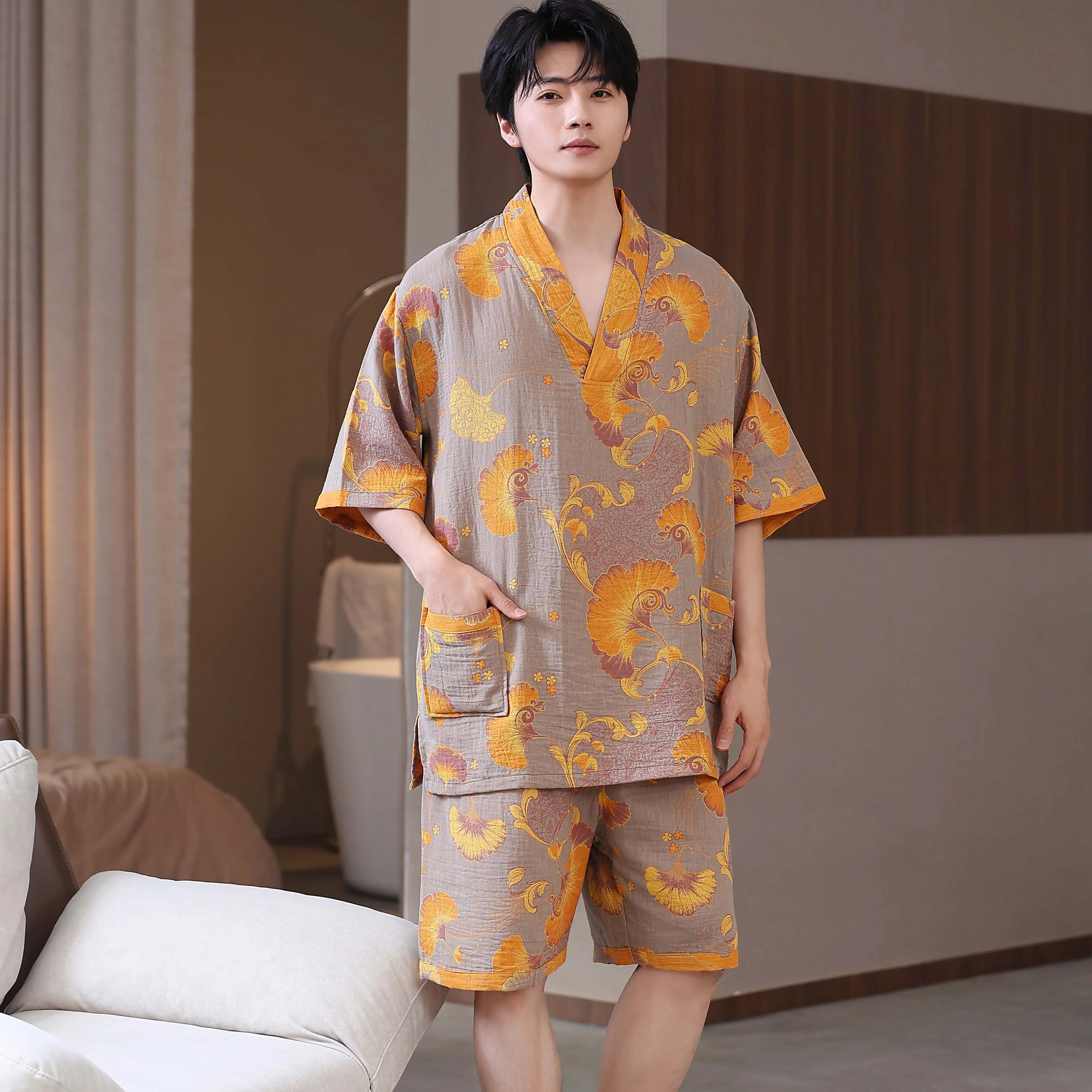 yellow ginkgo leaves