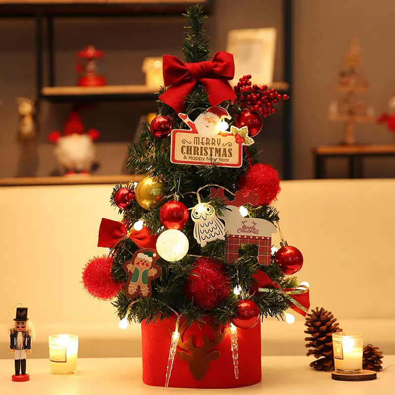 60cm Mini Christmas Tree Tabletop Decor Bright & High Quality