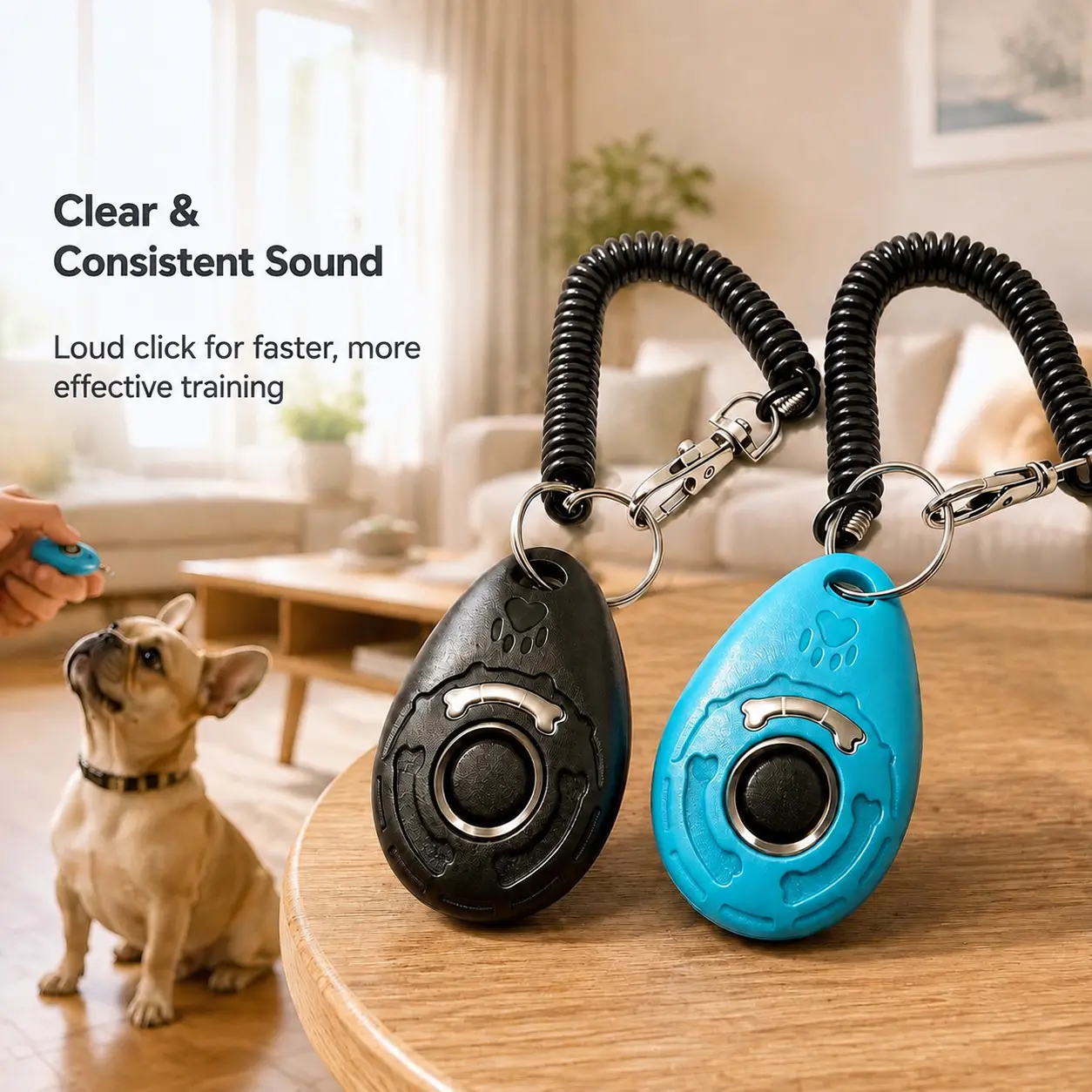 Dog Training Clicker with with Wrist Strap for Puppy Obedience and Puppy Potty Training,Loud Clear Pet Training Clicker for Puppies and Dogs