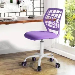 Homy Casa Carnation I Fashionable Home Computer Chair Student Desk Chair Dormitory Study  Liftable Swivel  Office Vanity  Ergonomic ChairBbreathable Upholstery