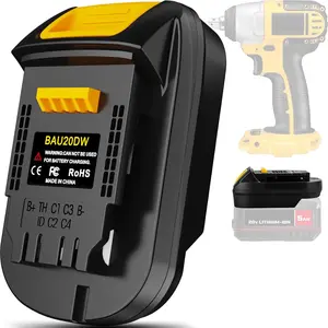 TPDL Battery Adapter for Bauer 20V to DeWalt 20V, Convert Bauer 20V Lithium Batteries to Work with DeWalt 20V MAX Cordless Power Tools (Adapter Only) hot1