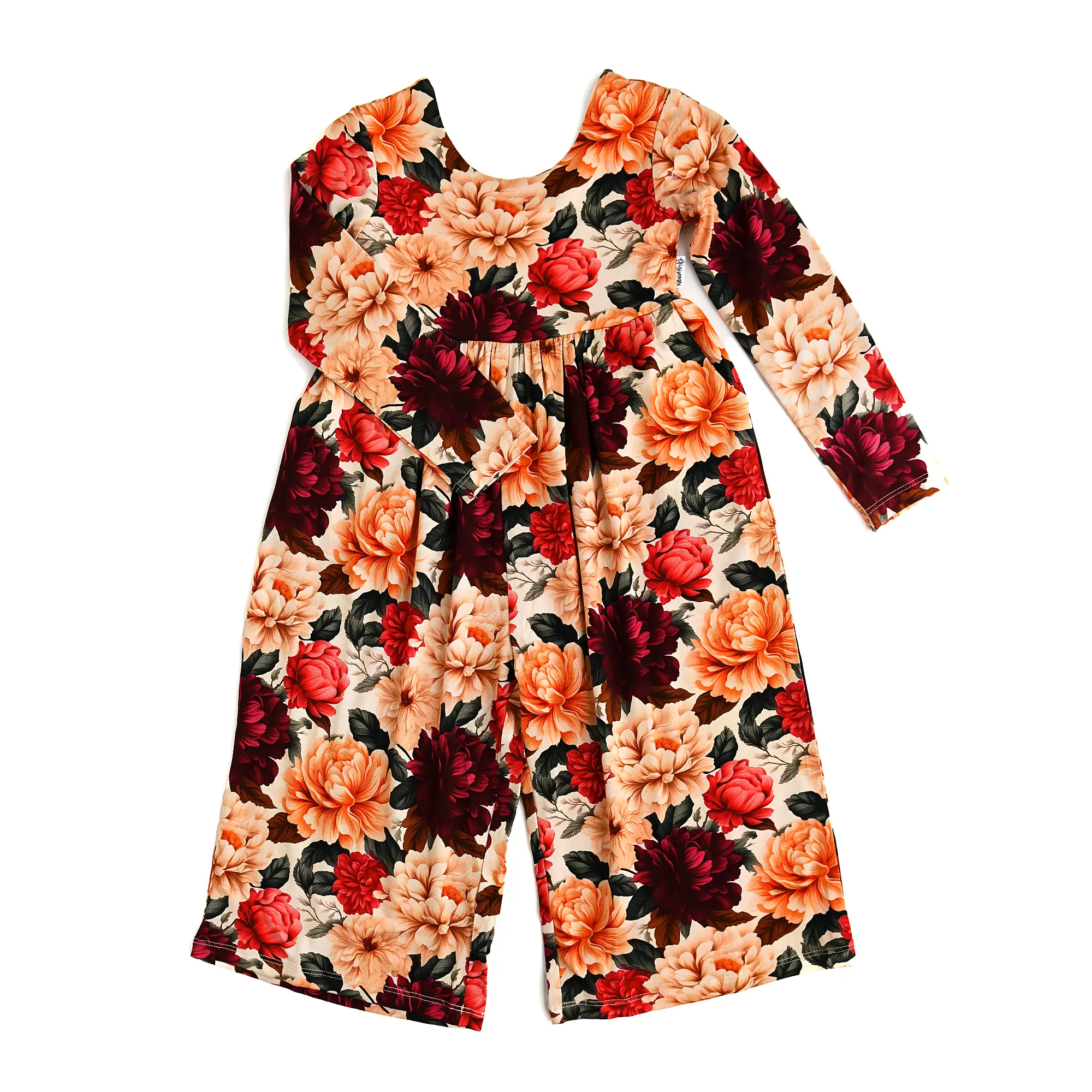 Kamila Romper Bamboo Baby Toddler Kids One Piece Floral Outfit Easy on and Off over the shoulder Gigi and Max