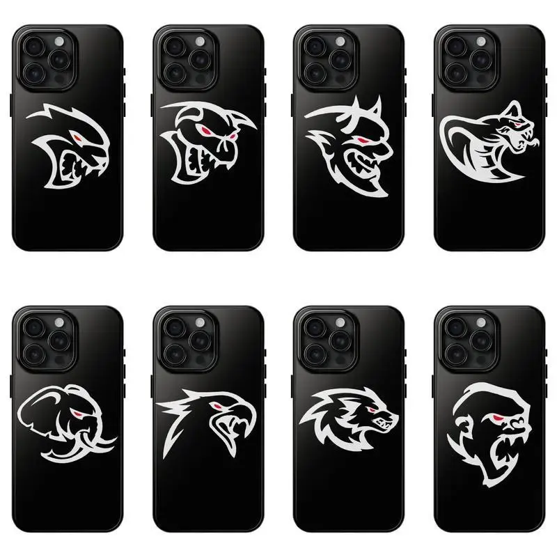 Challenger Charger Hellcat Tough Phone Case, Hellcat Redeye SRT Themed Phone Case Premium Matte