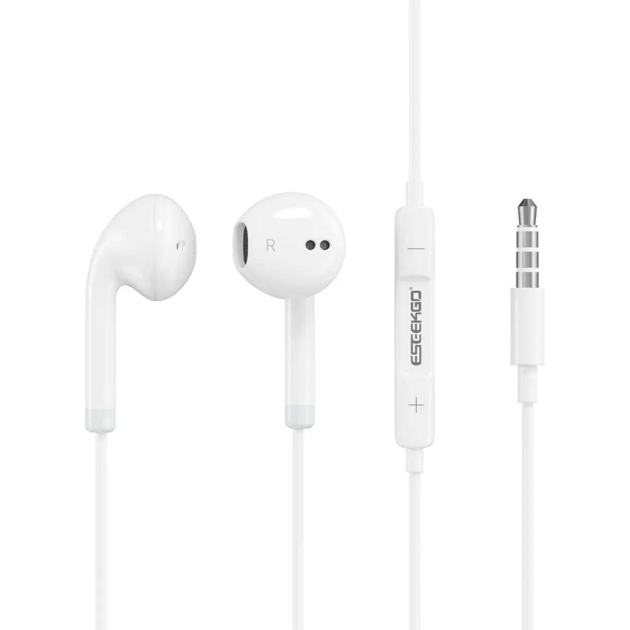 3.5mm Wired Earphones, In-Ear Earbuds Built-in Microphone, Clear Call, Volume Control, Plug & Play Wired Headphones Audio Earplugs for iPhone/iPad/Android/Laptop/PC All 3.5mm Jack Device, Back to School Essential-SummerWins