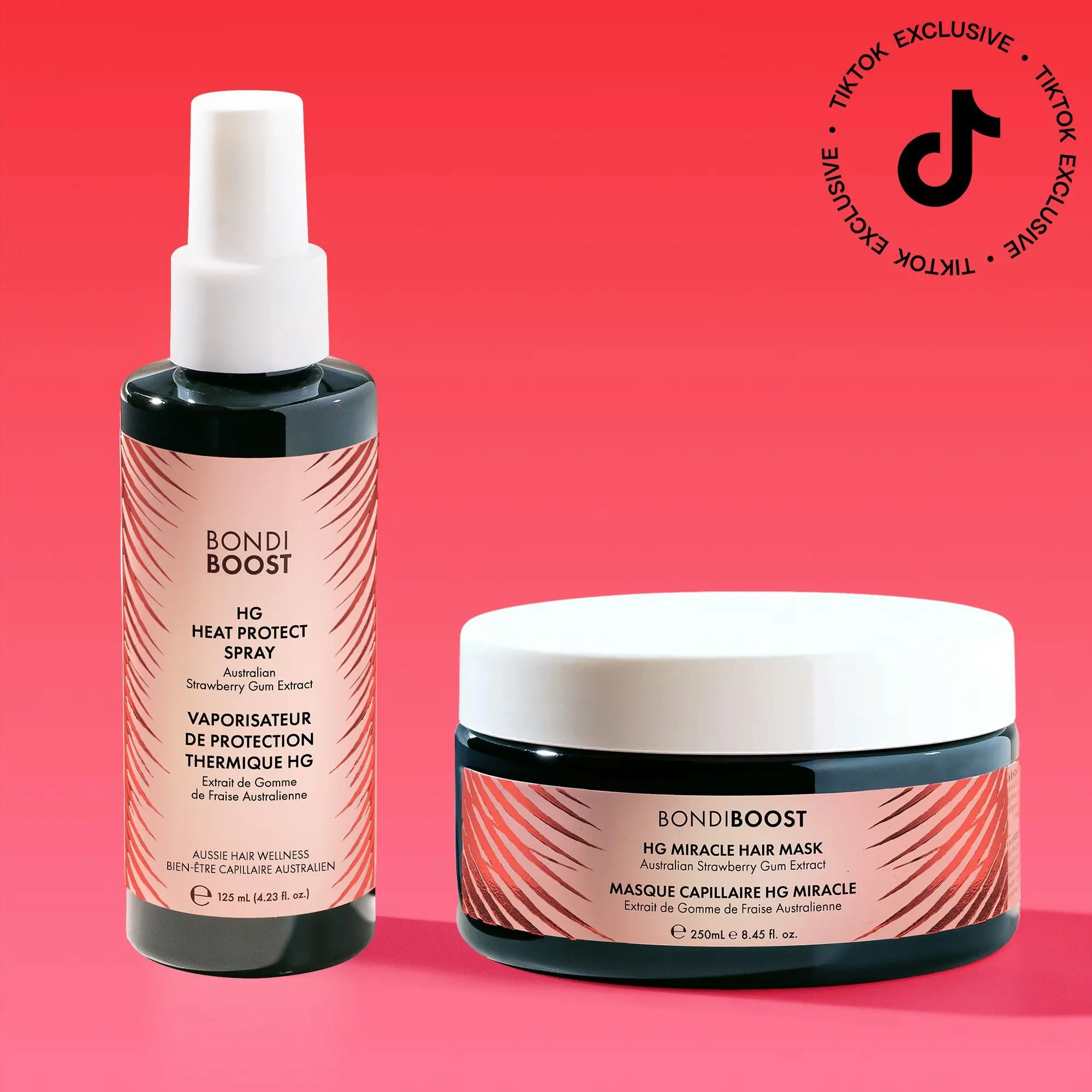 STRAWBERRY GUM HEAT PROTECT SPRAY & MIRACLE HAIR MASK - TIK TOK EXCLUSIVE STRAWBERRY GUM HEAT PROTECT SPRAY & MIRACLE HAIR MASK - TIK TOK EXCLUSIVE