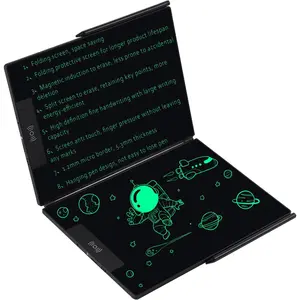 14.3 Inch Foldable LCD Writing Tablet - A4 Large Screen, Reusable, Portable, Eye-Friendly Digital Notepad