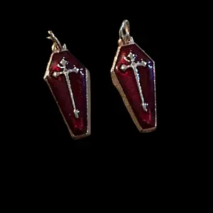 Coffin earrings