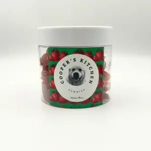Strawberry Blossom Fruit Snacks - Plant-Based Real Strawberries Gelatin-Free Gluten-Free Gummies 30 Per Jar 5 Calories Per Gummy 94% Daily Vitamin C