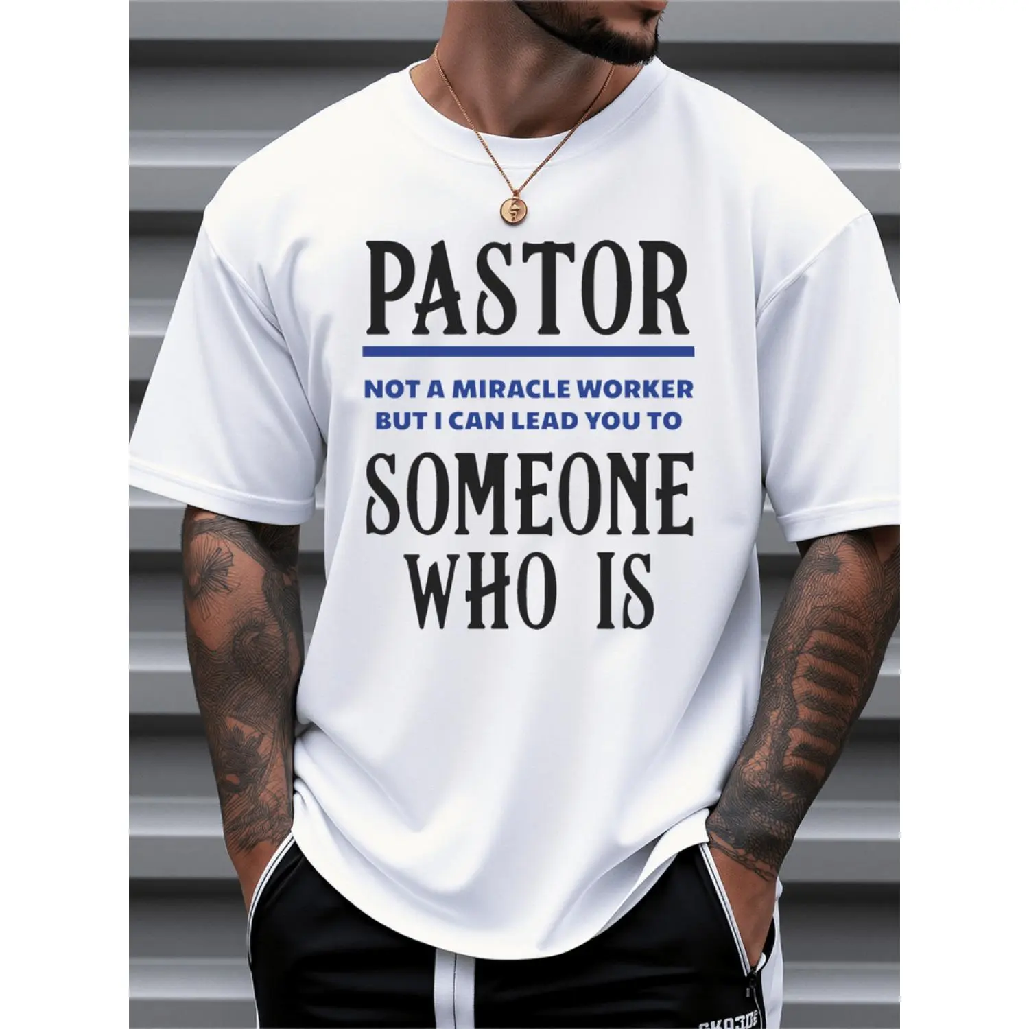 mens pastor not a graphic t shirt 100 cotton casual short sleeve tee fit for church events casual attire spring summer clothing text design breathable fabric black