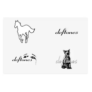 Deftones Rock Metal Band Sticker Sheets - Pony Cat Music Decal Bundle, Band Merchandise, Laptop Decals, Vinyl Stickers, Music Lover Gift