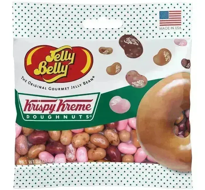 Jelly Belly Krispy Kreme Doughnuts Jelly Beans Peg Bags: 12-Piece Case Jelly Belly Krispy Kreme Doughnuts Jelly Beans Peg Bags: 12-Piece Case