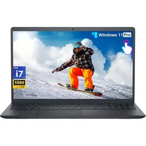 Dell Laptop DC15250 15.6" FHD Touchscreen for Business & Home Student, 13th Gen Intel 10-Core i7-1355U (up to 5.0 GHz), 16 GB RAM, 1 TB SSD, Intel Graphics, Copilot AI, Wi-Fi 6, HDMI, Windows 11 home
