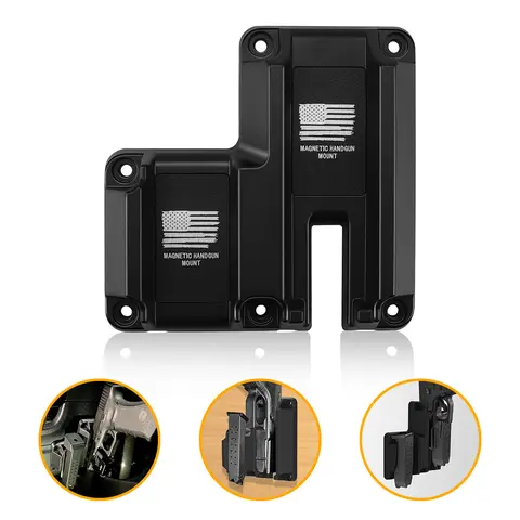 Adjustable Multi-Functional Magnetic Design Gun Magnet Bracket - Fallfreshness Quick Draw Pistol Holster, Durable Holder, Concealed Storage, Reliable Performance Car Mount, Tactical Accessory for Playground Equipment