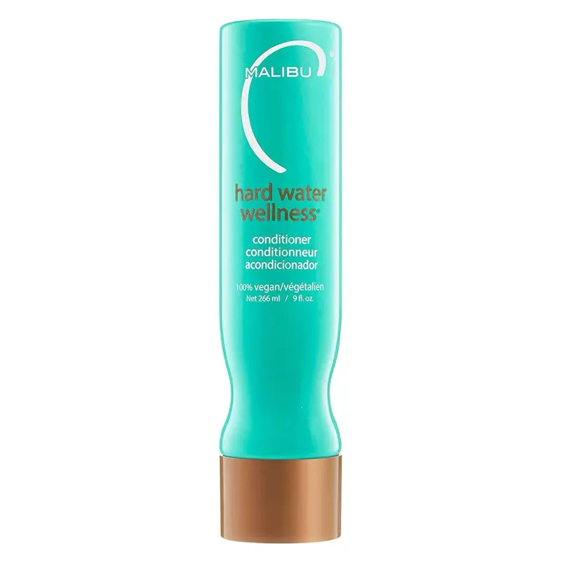 Malibu C Hard Water Wellness Conditioner, protects against waterborne elements that cause dry and damaged hair, 9 fl oz.