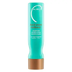 Malibu C Hard Water Wellness Conditioner, protects against waterborne elements that cause dry and damaged hair, 9 fl oz.
