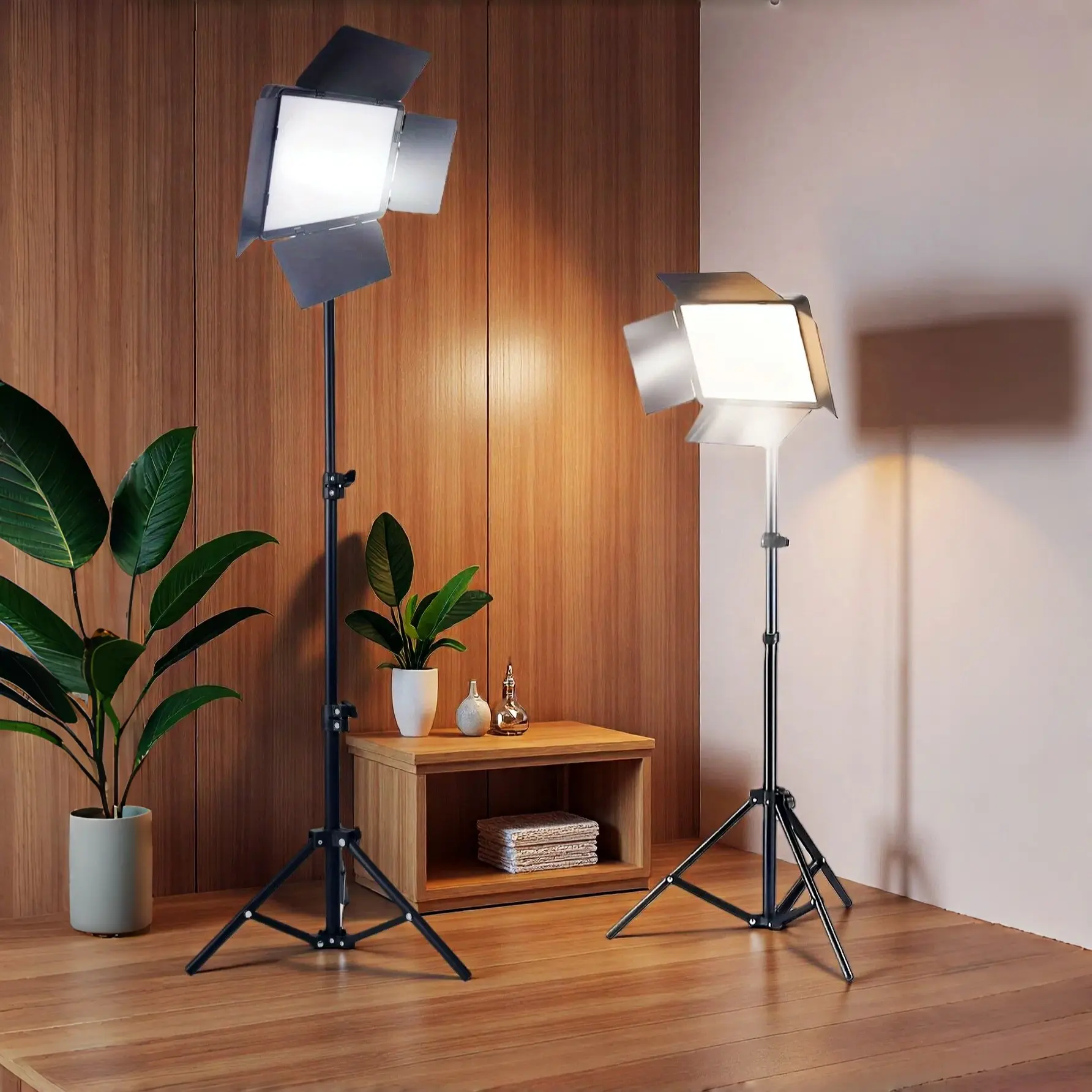 10 Inch Selfie Square Ring Light, Adjustable Extendable Tripod Stand, Three Color LED Lamp, Led Fill Light, LED Beauty Light, Video Lighting, Video Recording Makeup Live Streaming Gift