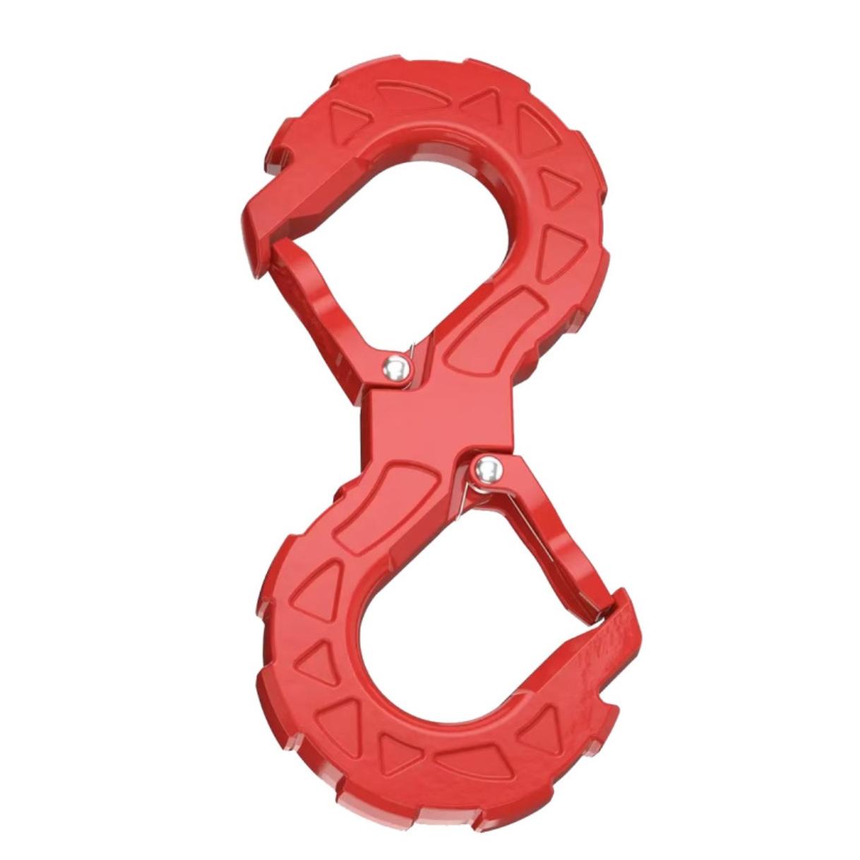 Heavy-Duty Forged S-Type Winch Hook, Dual Recovery Shackle with Anti-Slip Lock, Ultimate 4x4 Off-Road Towing Hook for Truck/SUV/Jeep