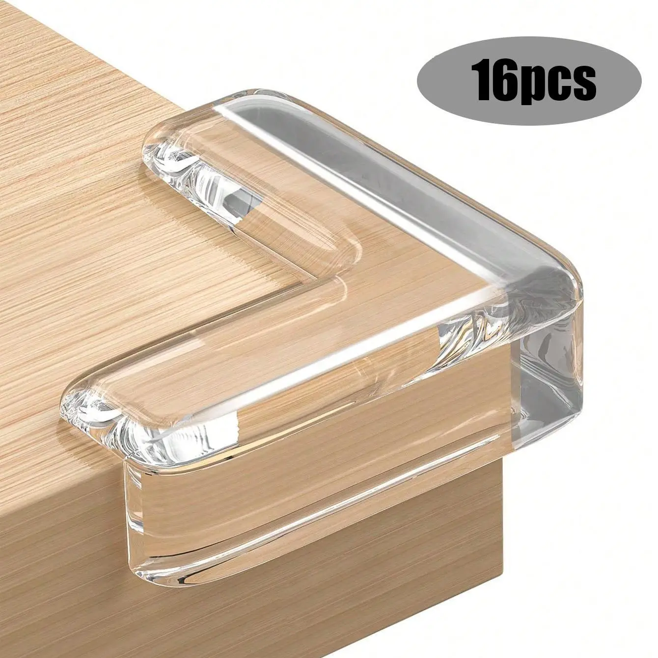 Clear Silicone Furniture Corner Protector, Transparent Corner Guard, Anti-collision Corner Protector for Table, Cabinet, Glass