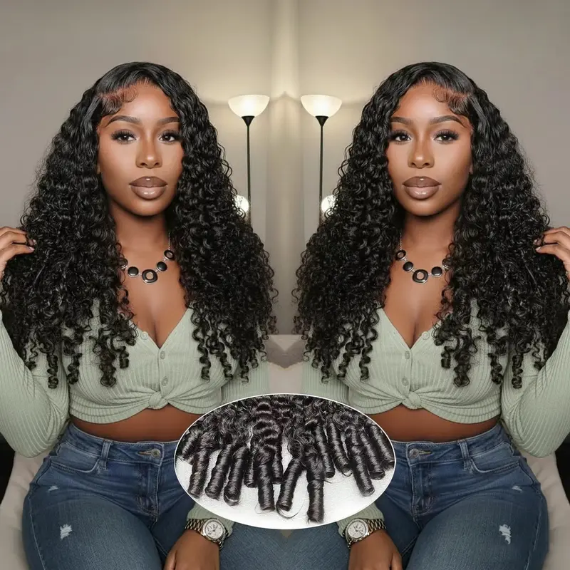 CORIIANA Burmese Curly Glueless Wigs Human Hair Ready to Wear Kinky Curly 13x6 HD Lace Front Wig Human Hair Wigs For Black Women Pre Plucked Beginner Friendly Drawstring 200%