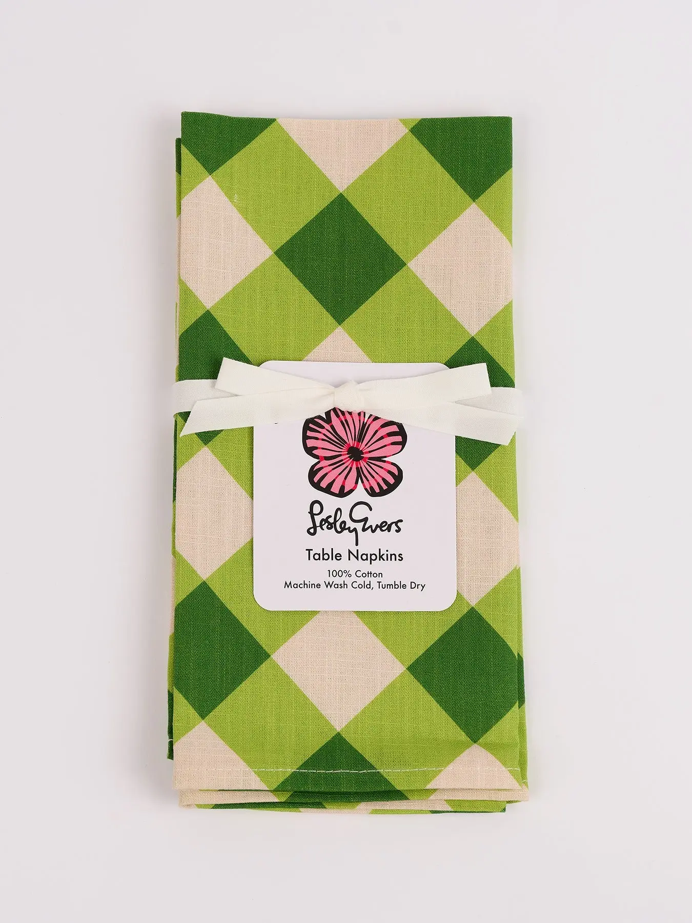 NAPKINS set of 4 Green Gingham