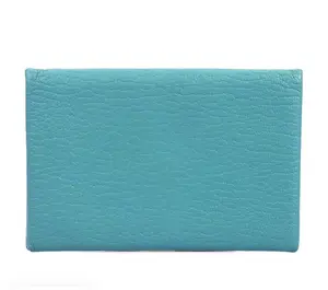 Pre-owned HERMÈS Calfskin Small Leather Goods Leather Card Holder