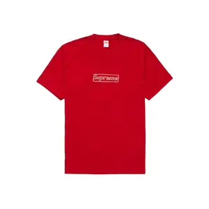Supreme Men's KAWS Chalk Logo Tee Red, from StockX