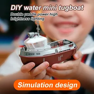 1:32 Mini RC Boat, Electric Water Toy Ship, Rechargeable, Submersible, Summer Play, Kids Gift, Model Boat
