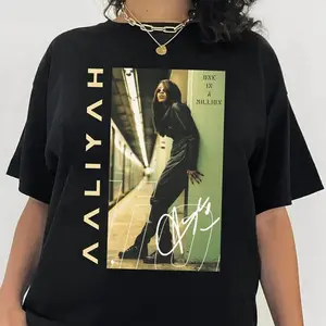 Aaliyah One In a Million Album Cover Shirt, Album Shirt, Aaliyah Merch, Hiphop Shirt, Graphic Tee, Vintage 90s R&B Artist, Top, Casual